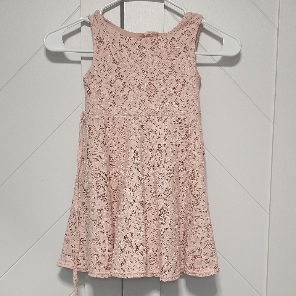 Pink Lace Kids Dress